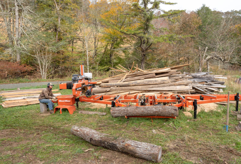 Sawmilling and Horse Logging in Western North Carolina WoodMiz